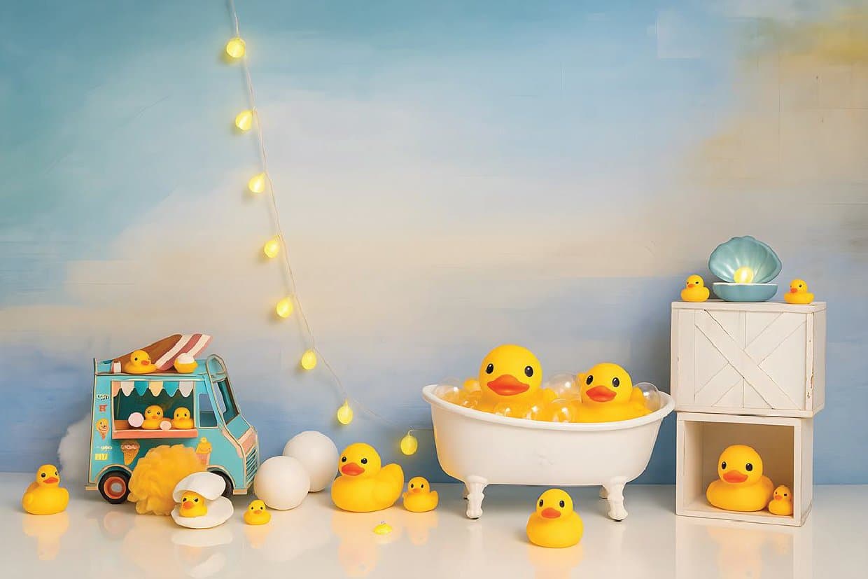 Baby Dick Party Printed Baby Backdrop